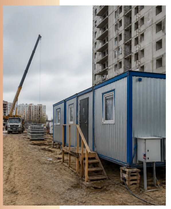 Аренда строительных вагончиков для рабочих в Светлограде